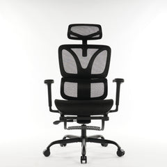Ergonomic Office Chair Black Mesh with footset