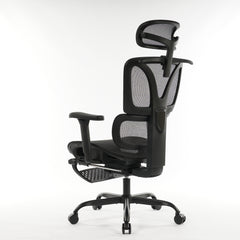 Ergonomic Office Chair Black Mesh with footset