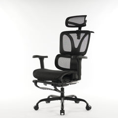 Ergonomic Office Chair Black Mesh with footset