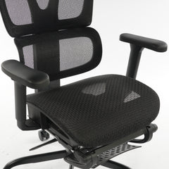 Ergonomic Office Chair Black Mesh with footset