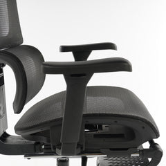 Ergonomic Office Chair Black Mesh with footset