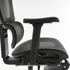Ergonomic Office Chair Black Mesh with footset