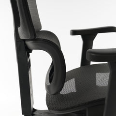 Ergonomic Office Chair Black Mesh with footset