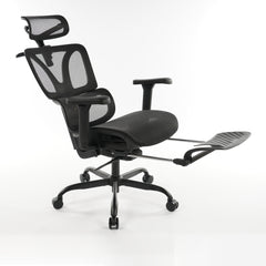 Ergonomic Office Chair Black Mesh with footset