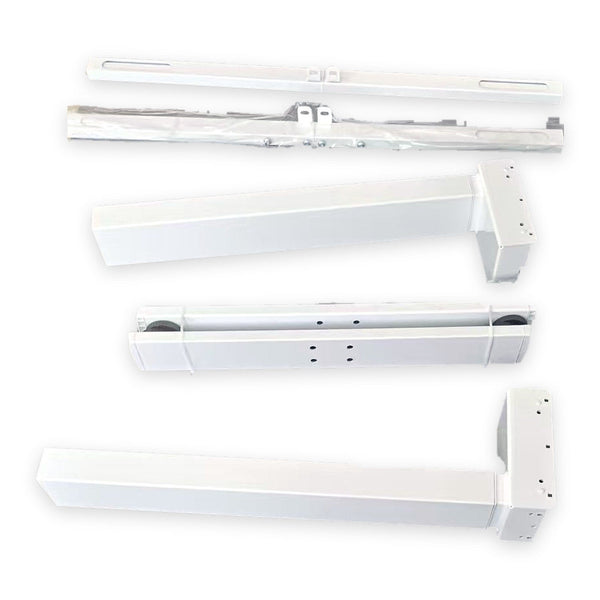DM22F-04D electric desk frame parts ready for assembly