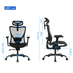 Ergonomic Office Chair Black Mesh