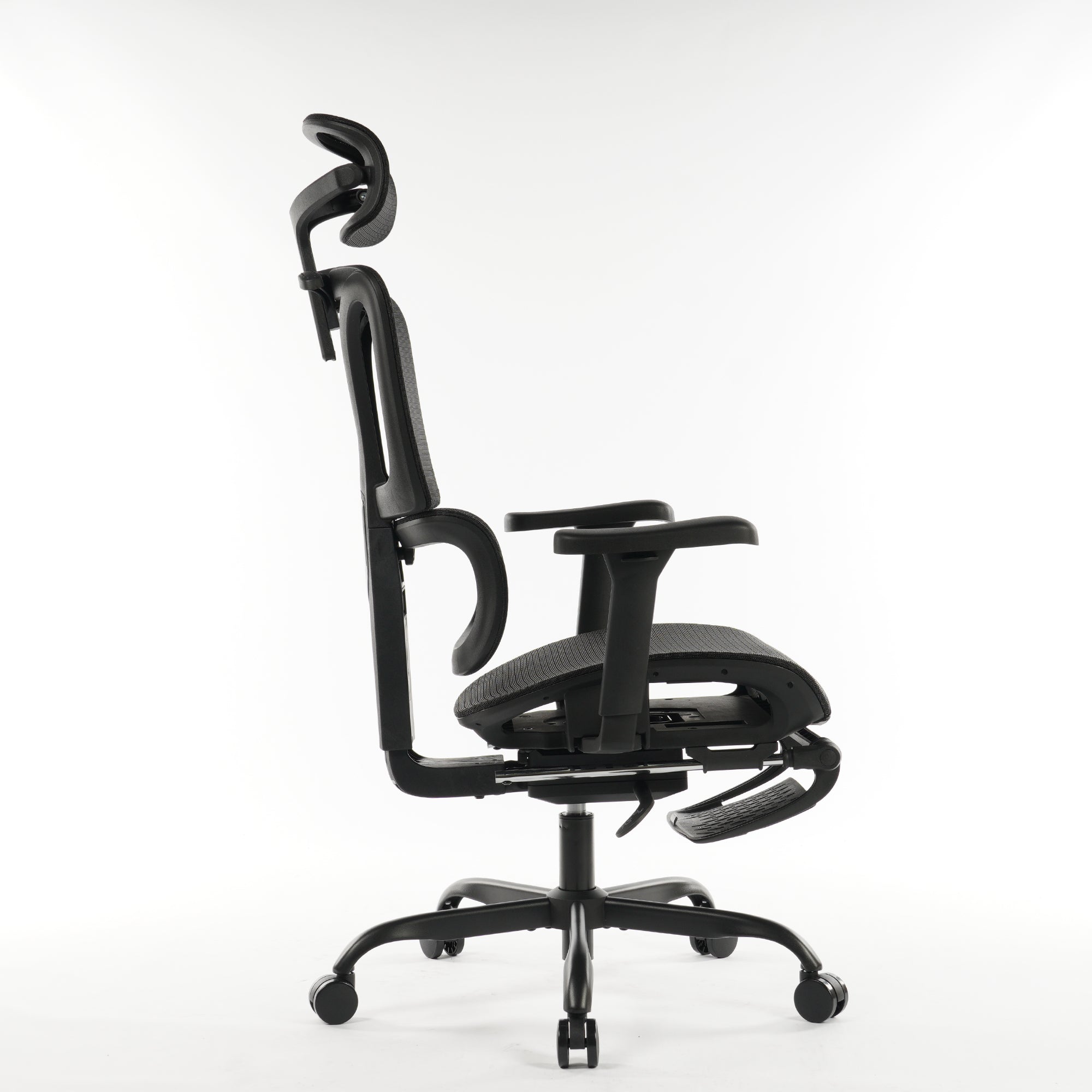 Ergonomic Office Chair Black Mesh with footset
