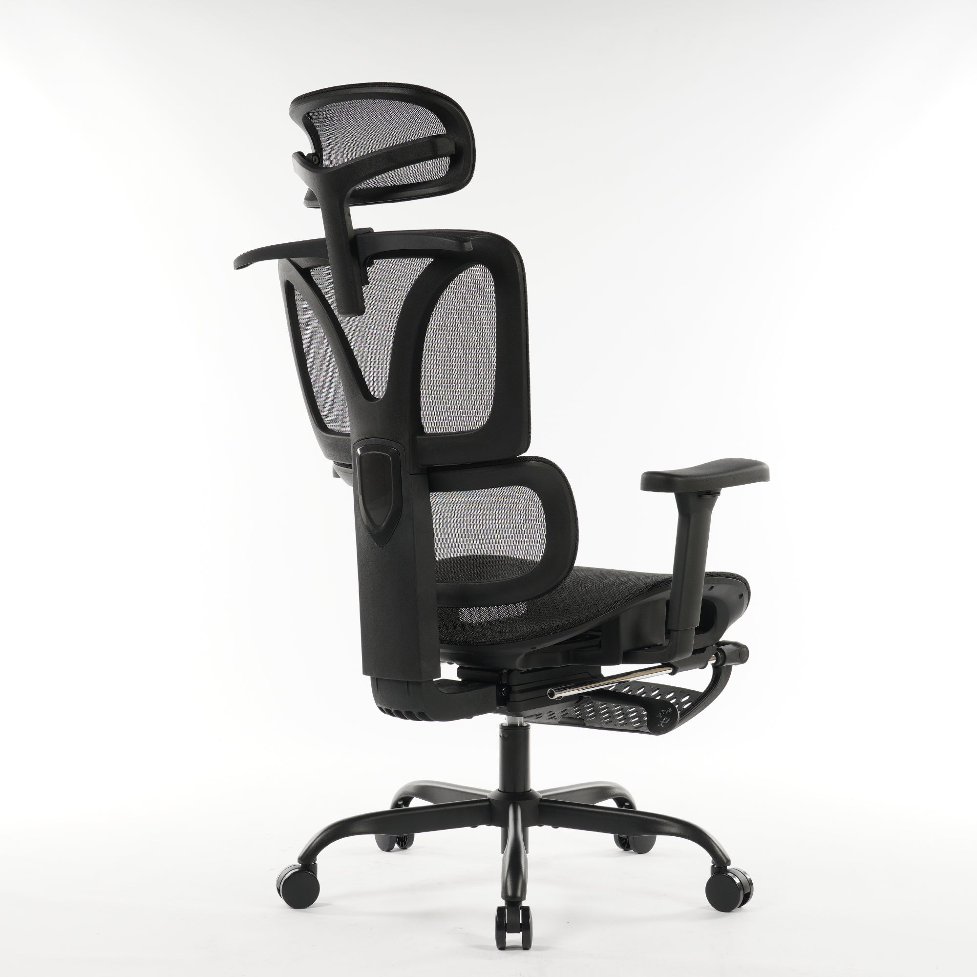 Ergonomic Office Chair Black Mesh with footset