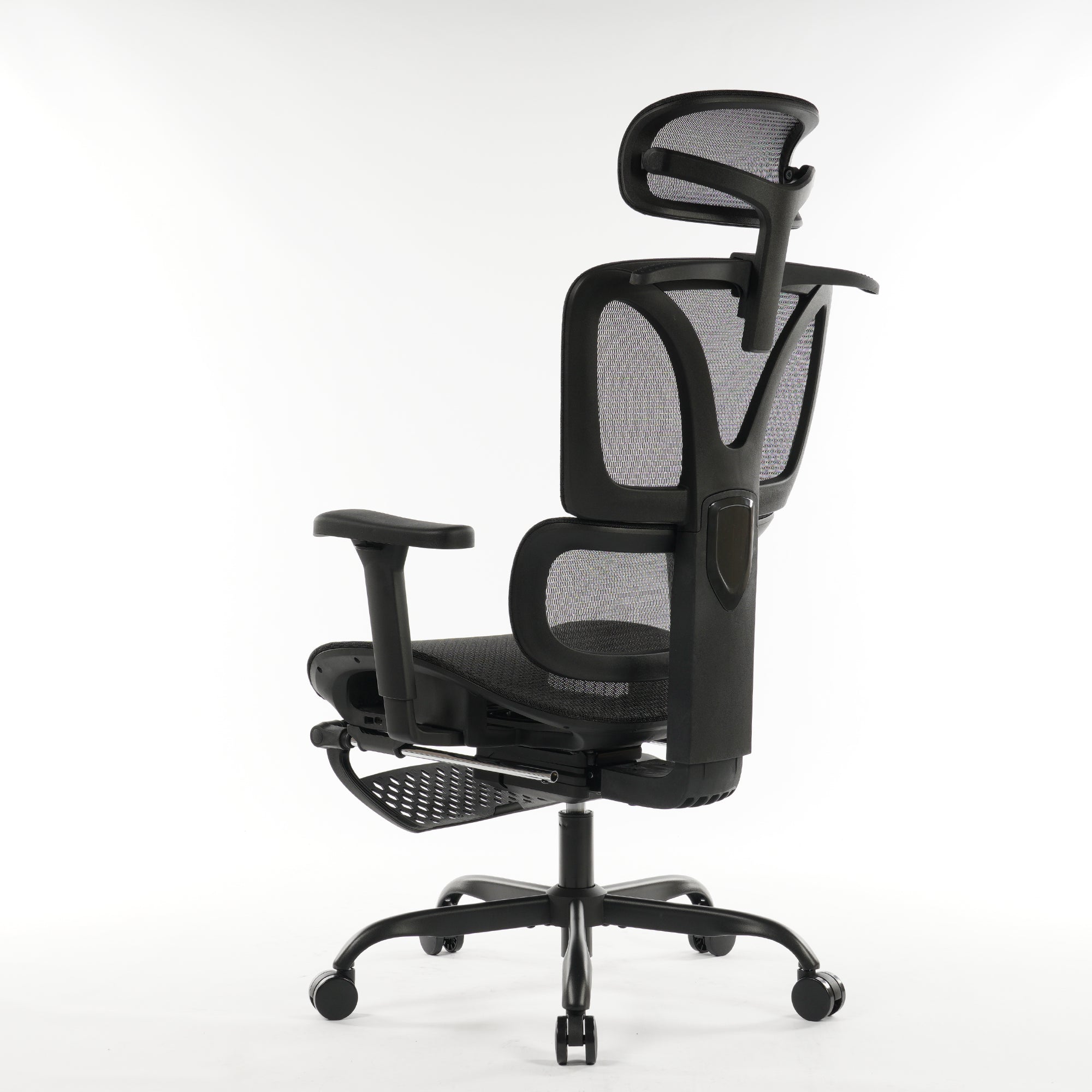 Ergonomic Office Chair Black Mesh with footset