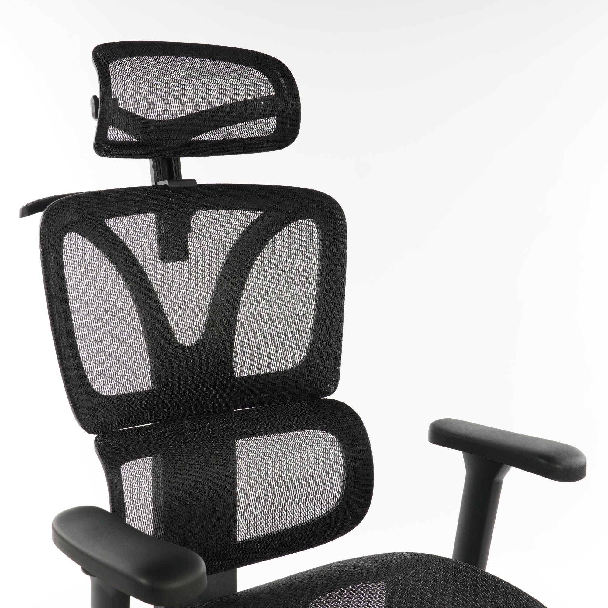 Ergonomic Office Chair Black Mesh with footset