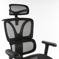 Ergonomic Office Chair Black Mesh with footset