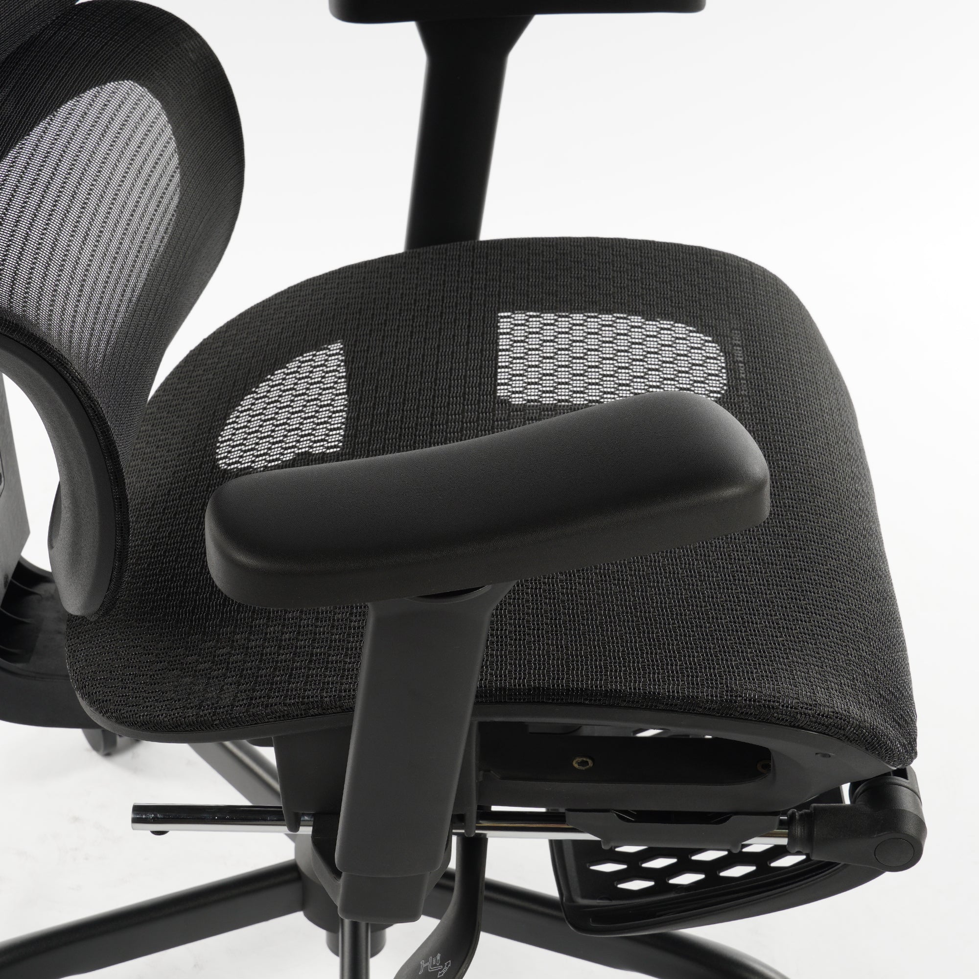 Ergonomic Office Chair Black Mesh with footset