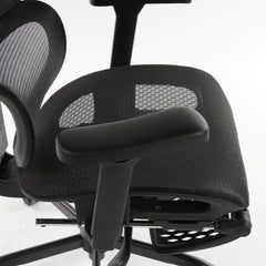 Ergonomic Office Chair Black Mesh with footset