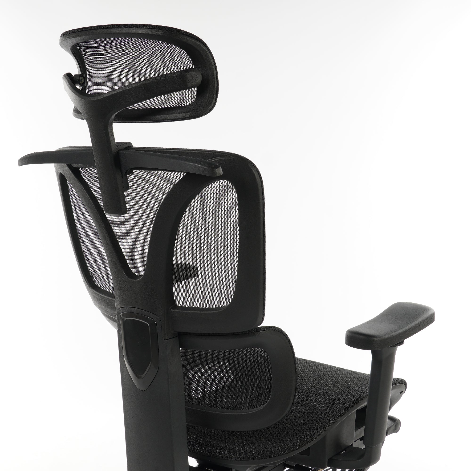 Ergonomic Office Chair Black Mesh with footset