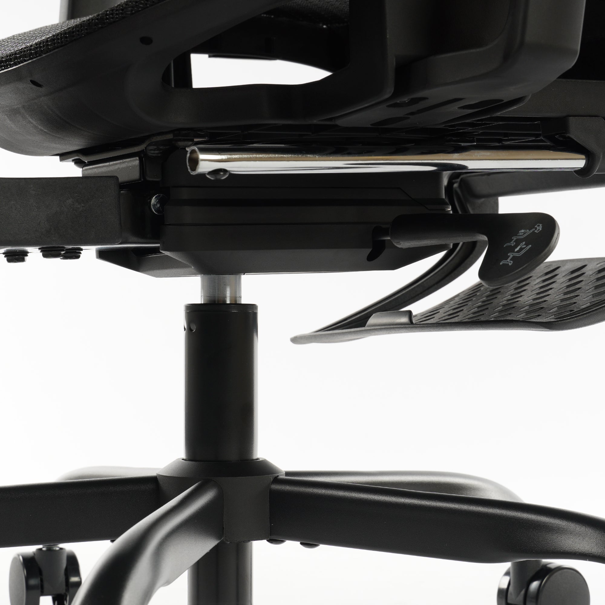 Ergonomic Office Chair Black Mesh with footset