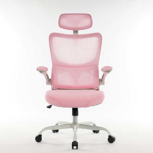 High Back Ergonomic Office Chair pink