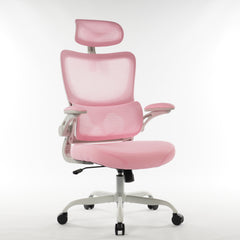 High Back Ergonomic Office Chair pink
