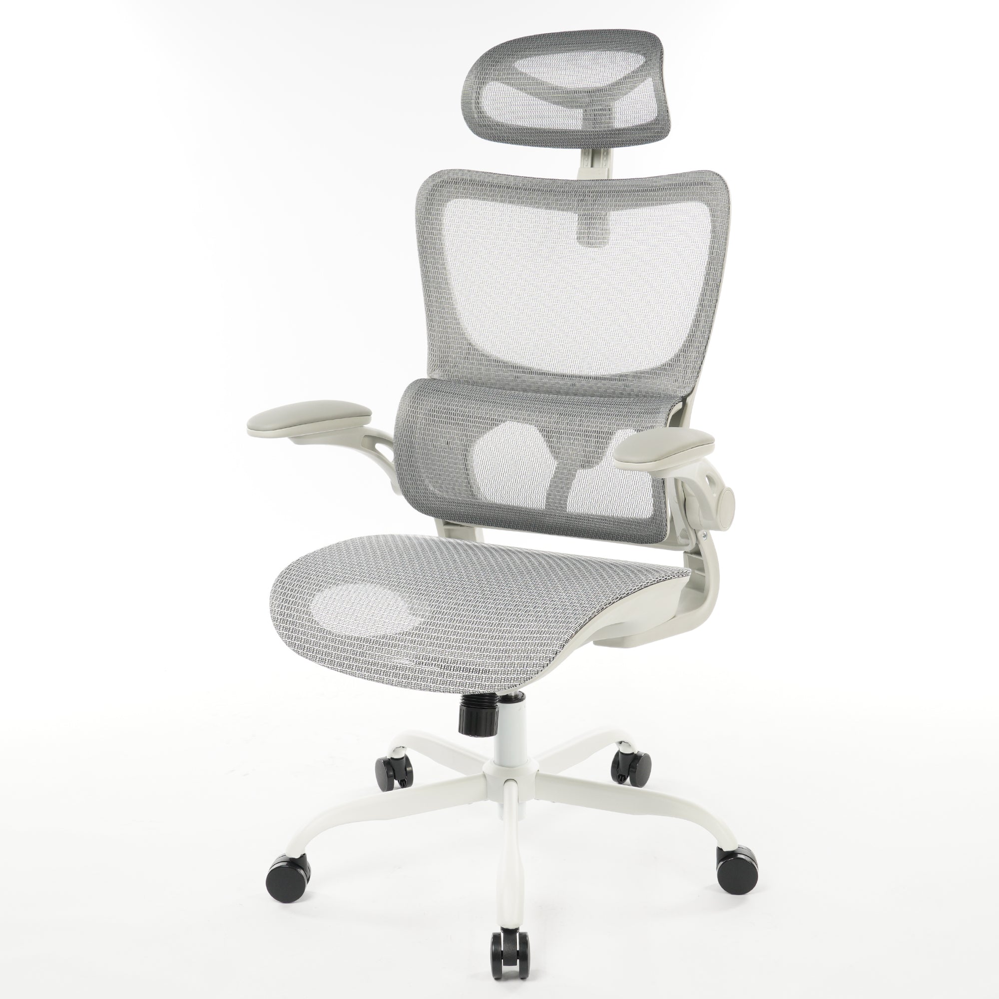 High Back Ergonomic Office Chair Grey Mesh