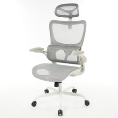 High Back Ergonomic Office Chair Grey Mesh